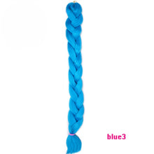 Load image into Gallery viewer, VERVES Braiding Hair One Piece Synthetic 82 Inch Heat Fiber Braid 165g/Piece Black Pure Color Jumbo Braid Hair Extensions