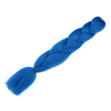 Load image into Gallery viewer, Full Star 24 Inch Synthetic Braiding Hair Jumbo Braids Ombre Jumbo Hair Extension For Women DIY Hair Braids Blue Green Yellow