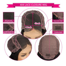 Load image into Gallery viewer, Shumeida Ombre Green Color 13x4 Lace Front Human Hair Wigs 150% Density Brazilian Remy Hair Short Bob Wigs With Baby Hair