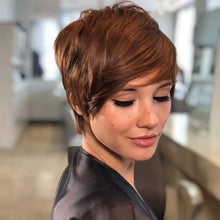 Load image into Gallery viewer, BeiSDWig Mixed Synthetic Wigs for Black/White Women Short Green Hair Wig Heat Reistant Hairstyles for Women Haircuts