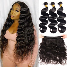 Load image into Gallery viewer, Body Wave Bundles Human Hair Brazilian Hair Weave Extensions 1/3/4 PCS Remy Human Hair 10-40inch Body Wave Hair Extensions