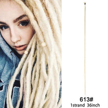 Load image into Gallery viewer, 5 Strands Synthetic 20 36inch Handmade Dreadlocks Hair Extensions Crochet Braid Hairpiece For Women/Men Pink Blue Crochet Hair