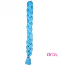 Load image into Gallery viewer, VERVES Braiding Hair One Piece Synthetic 82 Inch Heat Fiber Braid 165g/Piece Black Pure Color Jumbo Braid Hair Extensions