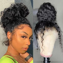 Load image into Gallery viewer, Water Wave Lace Front Human Hair Wig 360 Full Lace Wig Human Hair Pre Plucked Wigs for Women Deep Wave Lace Frontal Closure Wig