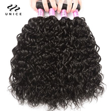 Load image into Gallery viewer, Unice Hair 1/3/4 Bundles Water Wave Peruvian Hair Weave Bundles Wavy Hair Extension 100% Remy Human Hair Water Wave