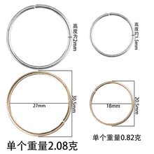 Load image into Gallery viewer, 20Pcs New Style Open Loop Hair Dreadlocks Metal Rings Clips Dreadlocks Beads for Braids Hair Extension Accessories