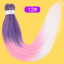 Load image into Gallery viewer, Vigorous Synthetic Easy Jumbo Braids Hair Ombre Braiding Hair 20inches Crochet Hair Extensions