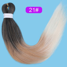 Load image into Gallery viewer, Vigorous Synthetic Easy Jumbo Braids Hair Ombre Braiding Hair 20inches Crochet Hair Extensions