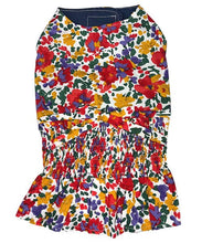 Load image into Gallery viewer, Floral Artsy Dress Ruched Waist
