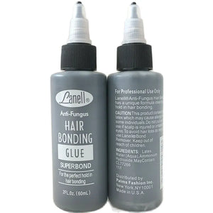 1 Bottle 2 Oz 60 ml Lanell Black Hair Weaving Bond Anti-fungus Hair Bonding Glue