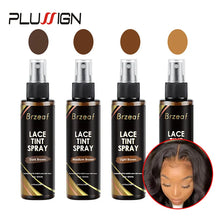 Load image into Gallery viewer, Lace Tint Spray For Lace Wigs Dark Brown Middle Brown Light Brown Lace Tint Spray For Closures, Wigs And Closure Front 100Ml
