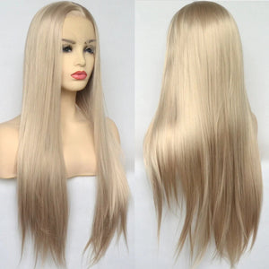 Vogue Natural Blonde Lace Front Wig Pre Plucked Heat Resistant