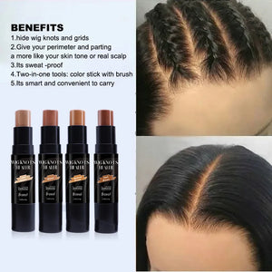 Lace Tint Spray For Lace Wigs Dark Brown Middle Brown Light Brown Lace Tint Spray For Closures, Wigs And Closure Front 100Ml