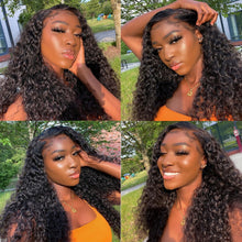 Load image into Gallery viewer, Peruvian Water Wave Bundles With Frontal Natural Wave Hair Extension Isee 100% Virgin Human Hair Bundels With Closure Frontal
