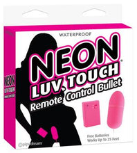 Load image into Gallery viewer, Neon Luv Touch Remote Control Bullet Vibrator Pink
