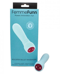 Femmefunn Booster Bullet Vibrator Light Blue