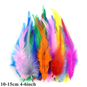 Many Kinds Multicolour Combinations Goose Ostrich Feathers Crafts Pheasant Chicken Turkey Peacock Feather Handicraft Accessories