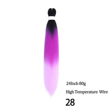 Load image into Gallery viewer, 24 26 Inches 80g 90g Kanekalon Hair Wholesale Bulk Braid Synthetic Hair Braid Easy Braiding Hair Extension For Women
