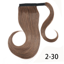 Load image into Gallery viewer, XINRAN Synthetic Bounce Wraparound Ponytail Hair Pieces  Straight Hair Extensions With Combs Warp Ponytails For Women
