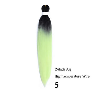 24 26 Inches 80g 90g Kanekalon Hair Wholesale Bulk Braid Synthetic Hair Braid Easy Braiding Hair Extension For Women
