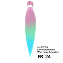 Load image into Gallery viewer, 24 26 Inches 80g 90g Kanekalon Hair Wholesale Bulk Braid Synthetic Hair Braid Easy Braiding Hair Extension For Women
