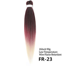 Load image into Gallery viewer, 24 26 Inches 80g 90g Kanekalon Hair Wholesale Bulk Braid Synthetic Hair Braid Easy Braiding Hair Extension For Women
