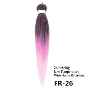 24 26 Inches 80g 90g Kanekalon Hair Wholesale Bulk Braid Synthetic Hair Braid Easy Braiding Hair Extension For Women