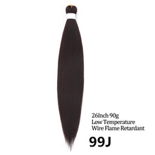 Load image into Gallery viewer, 24 26 Inches 80g 90g Kanekalon Hair Wholesale Bulk Braid Synthetic Hair Braid Easy Braiding Hair Extension For Women
