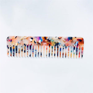 Acetate Massage Comfortable Anti-static Hair Combs Colorful Hair Brush Hairdressing Tool 2 size For Women Girls Gifts