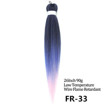 Load image into Gallery viewer, 24 26 Inches 80g 90g Kanekalon Hair Wholesale Bulk Braid Synthetic Hair Braid Easy Braiding Hair Extension For Women
