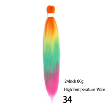 Load image into Gallery viewer, 24 26 Inches 80g 90g Kanekalon Hair Wholesale Bulk Braid Synthetic Hair Braid Easy Braiding Hair Extension For Women
