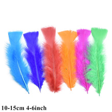 Load image into Gallery viewer, Many Kinds Multicolour Combinations Goose Ostrich Feathers Crafts Pheasant Chicken Turkey Peacock Feather Handicraft Accessories
