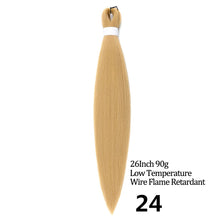 Load image into Gallery viewer, 24 26 Inches 80g 90g Kanekalon Hair Wholesale Bulk Braid Synthetic Hair Braid Easy Braiding Hair Extension For Women
