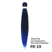 Load image into Gallery viewer, 24 26 Inches 80g 90g Kanekalon Hair Wholesale Bulk Braid Synthetic Hair Braid Easy Braiding Hair Extension For Women
