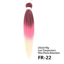 Load image into Gallery viewer, 24 26 Inches 80g 90g Kanekalon Hair Wholesale Bulk Braid Synthetic Hair Braid Easy Braiding Hair Extension For Women
