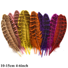 Load image into Gallery viewer, Many Kinds Multicolour Combinations Goose Ostrich Feathers Crafts Pheasant Chicken Turkey Peacock Feather Handicraft Accessories
