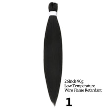 Load image into Gallery viewer, 24 26 Inches 80g 90g Kanekalon Hair Wholesale Bulk Braid Synthetic Hair Braid Easy Braiding Hair Extension For Women
