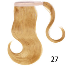 Load image into Gallery viewer, XINRAN Synthetic Bounce Wraparound Ponytail Hair Pieces  Straight Hair Extensions With Combs Warp Ponytails For Women
