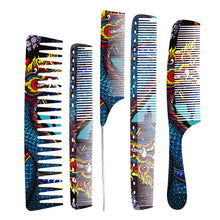 Load image into Gallery viewer, FnLune Chinese Dragon Personality Hair Cutting Comb Salon Hair Stylist Professional Male Female Hair Styling Pointed Tail Comb
