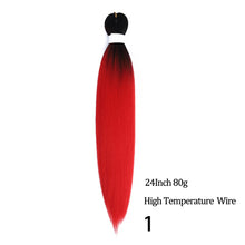 Load image into Gallery viewer, 24 26 Inches 80g 90g Kanekalon Hair Wholesale Bulk Braid Synthetic Hair Braid Easy Braiding Hair Extension For Women
