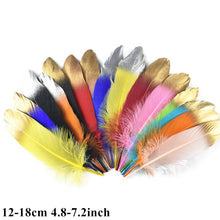 Load image into Gallery viewer, Many Kinds Multicolour Combinations Goose Ostrich Feathers Crafts Pheasant Chicken Turkey Peacock Feather Handicraft Accessories
