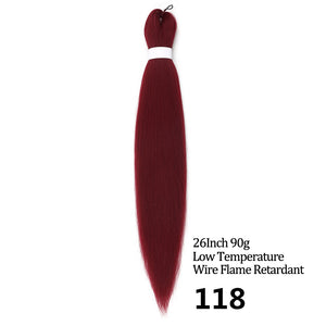 24 26 Inches 80g 90g Kanekalon Hair Wholesale Bulk Braid Synthetic Hair Braid Easy Braiding Hair Extension For Women
