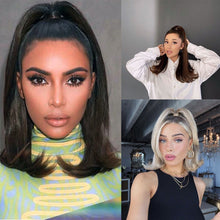 Load image into Gallery viewer, XINRAN Synthetic Bounce Wraparound Ponytail Hair Pieces  Straight Hair Extensions With Combs Warp Ponytails For Women
