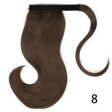Load image into Gallery viewer, XINRAN Synthetic Bounce Wraparound Ponytail Hair Pieces  Straight Hair Extensions With Combs Warp Ponytails For Women
