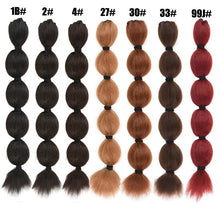 Load image into Gallery viewer, Synthetic Kinky Straight Hair Puff Bun Bubble Ponytail African American Wrap Drawstring Afro Puff Ponytail Hair Extensions
