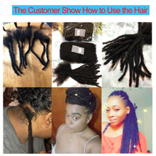 Load image into Gallery viewer, Styleicon Brazilian Afro Kinky Bulk 100% Human Hair For Braiding Remy Afro Kinky Bulk 50g/Pcs Kinky Curly Hair Crochet
