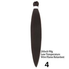 Load image into Gallery viewer, 24 26 Inches 80g 90g Kanekalon Hair Wholesale Bulk Braid Synthetic Hair Braid Easy Braiding Hair Extension For Women
