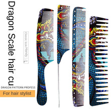 Load image into Gallery viewer, FnLune Chinese Dragon Personality Hair Cutting Comb Salon Hair Stylist Professional Male Female Hair Styling Pointed Tail Comb
