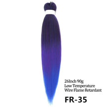 Load image into Gallery viewer, 24 26 Inches 80g 90g Kanekalon Hair Wholesale Bulk Braid Synthetic Hair Braid Easy Braiding Hair Extension For Women
