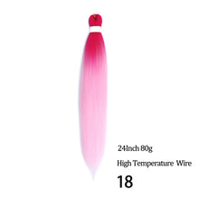 Load image into Gallery viewer, 24 26 Inches 80g 90g Kanekalon Hair Wholesale Bulk Braid Synthetic Hair Braid Easy Braiding Hair Extension For Women
